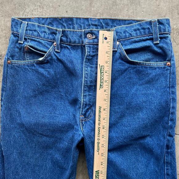 Vintage 70s 20505 0217 Orange Tab Medium Wash Levi’s Jeans 36x29” (33x28.5”) - Picture 4 of 8